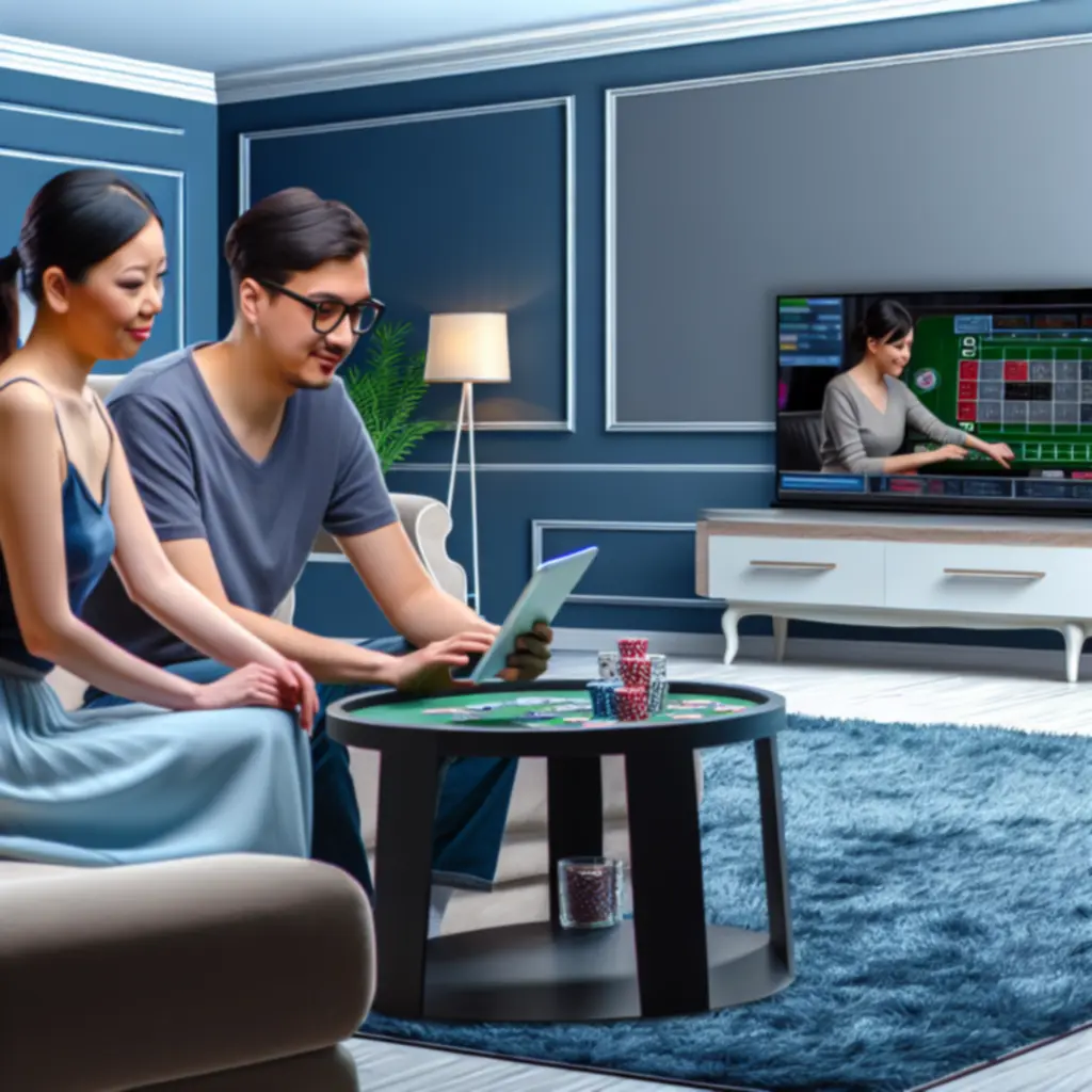 Illustration de jeu responsable sur une interface numérique